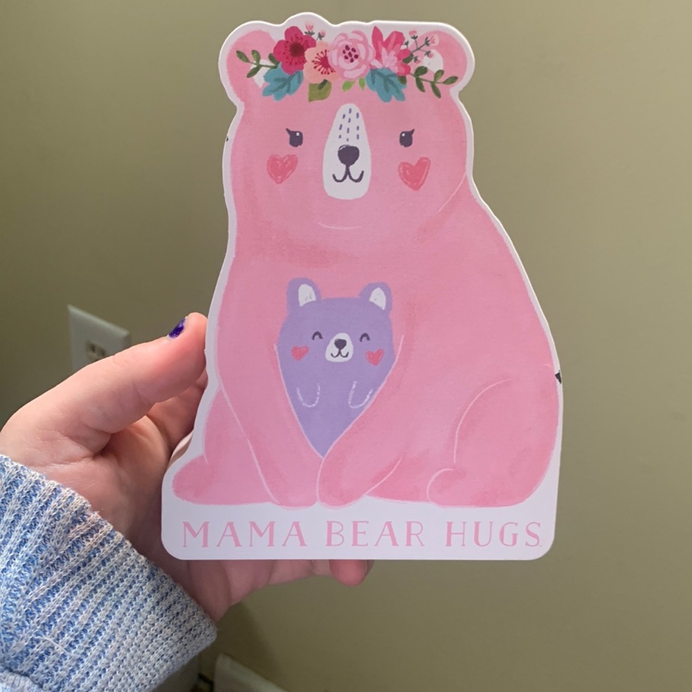Cute Mama Bear desk decor or use for a paper weight.